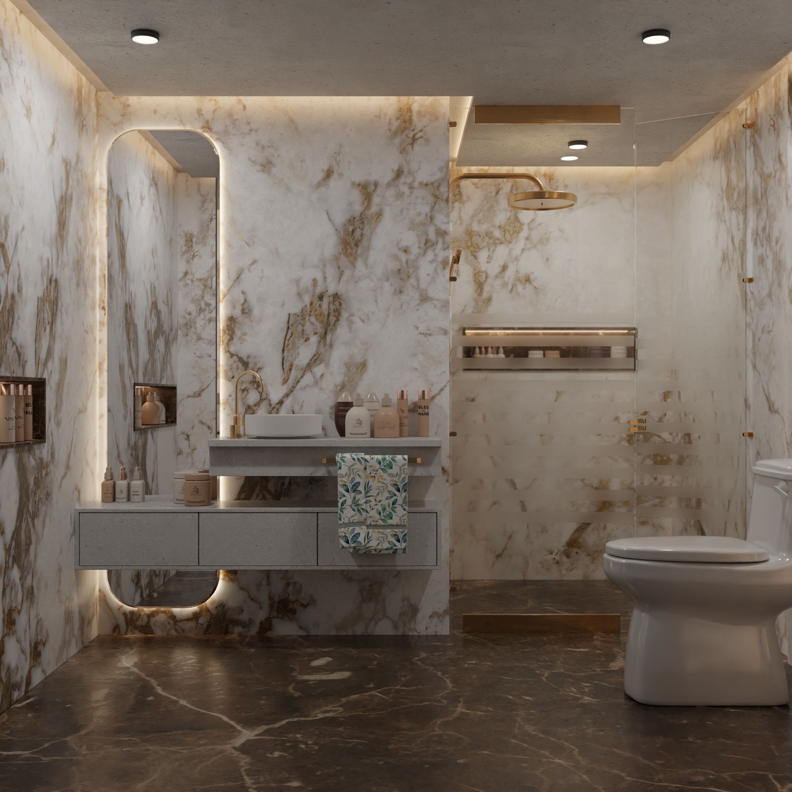 Bathroom Marble Cladding